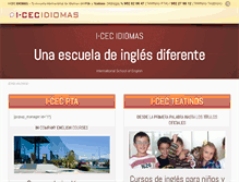 Tablet Screenshot of icecidiomas.com